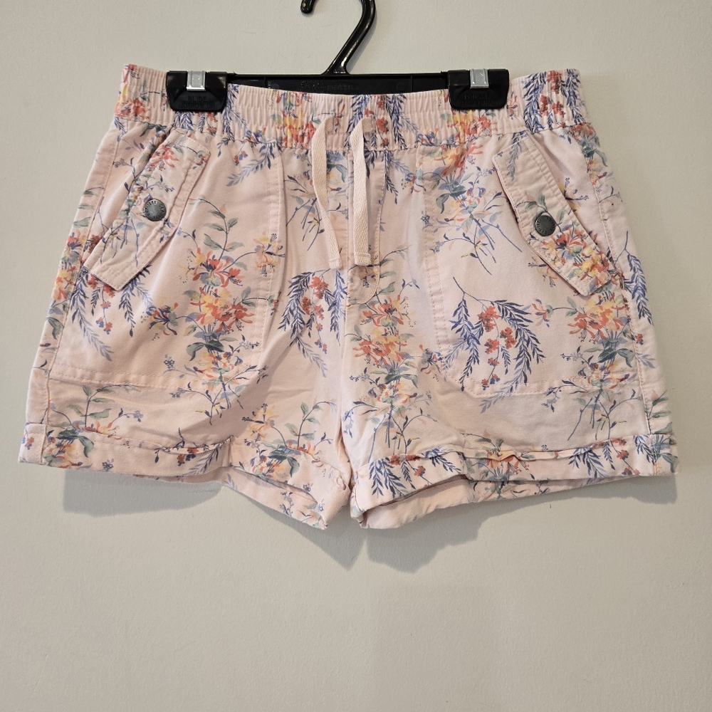 Gap kids XL pink floral shorts